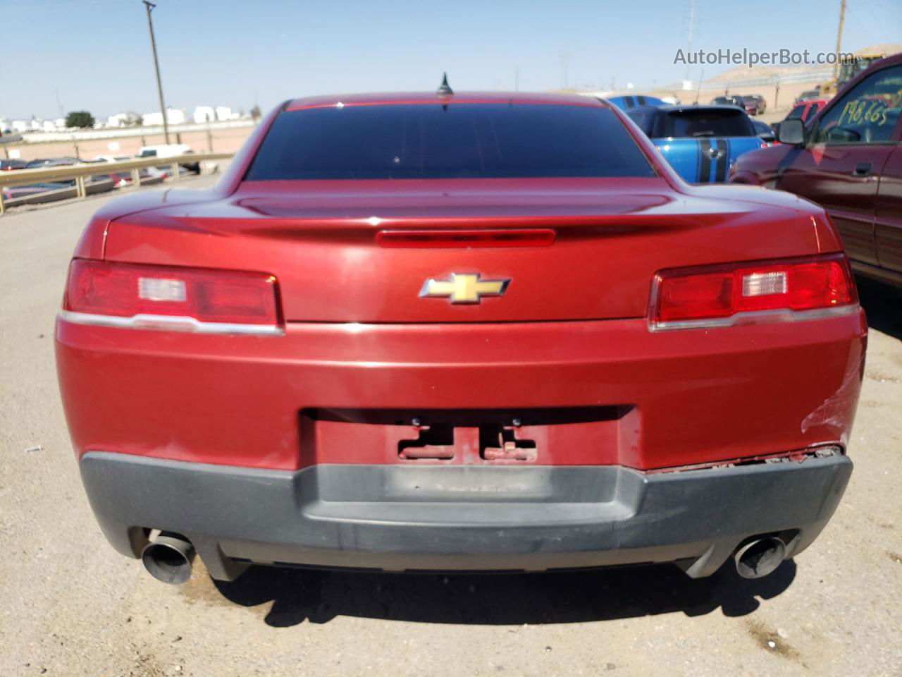 2015 Chevrolet Camaro Lt Burgundy vin: 2G1FD1E36F9109481