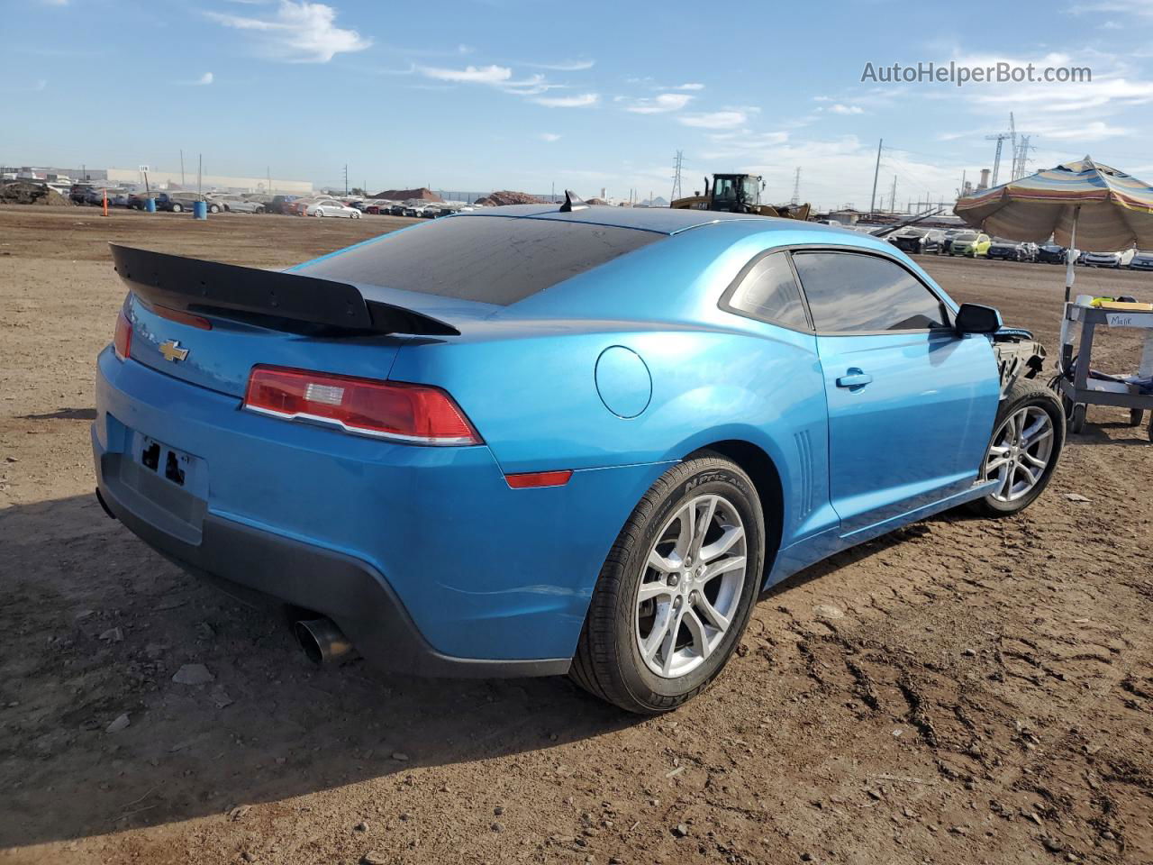 2015 Chevrolet Camaro Lt Blue vin: 2G1FD1E36F9110100