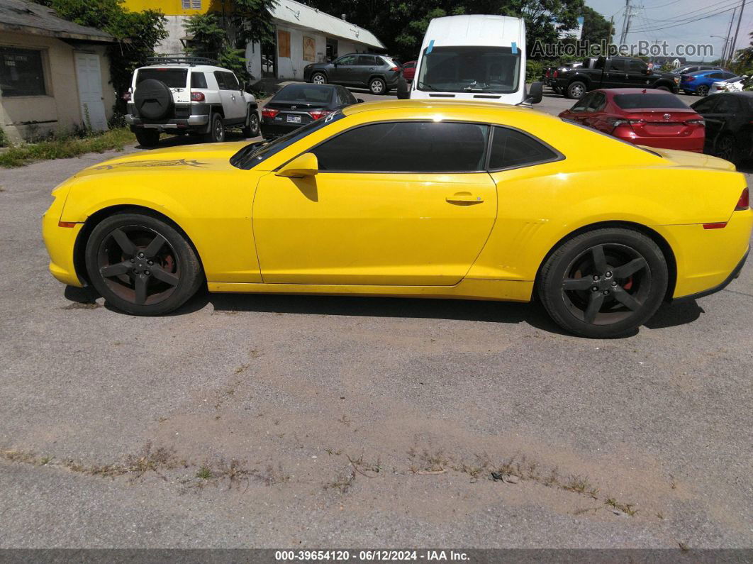 2015 Chevrolet Camaro 1lt Yellow vin: 2G1FD1E36F9190627