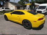 2015 Chevrolet Camaro 1lt Yellow vin: 2G1FD1E36F9190627