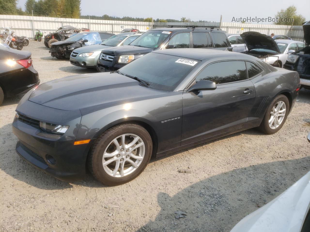 2015 Chevrolet Camaro Lt Gray vin: 2G1FD1E36F9261048