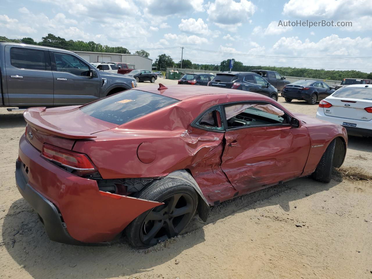 2015 Chevrolet Camaro Lt Burgundy vin: 2G1FD1E36F9308207