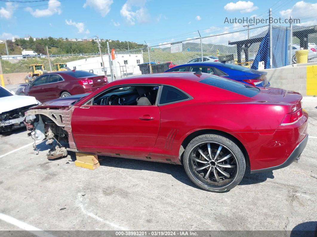 2015 Chevrolet Camaro 1lt Burgundy vin: 2G1FD1E37F9136267