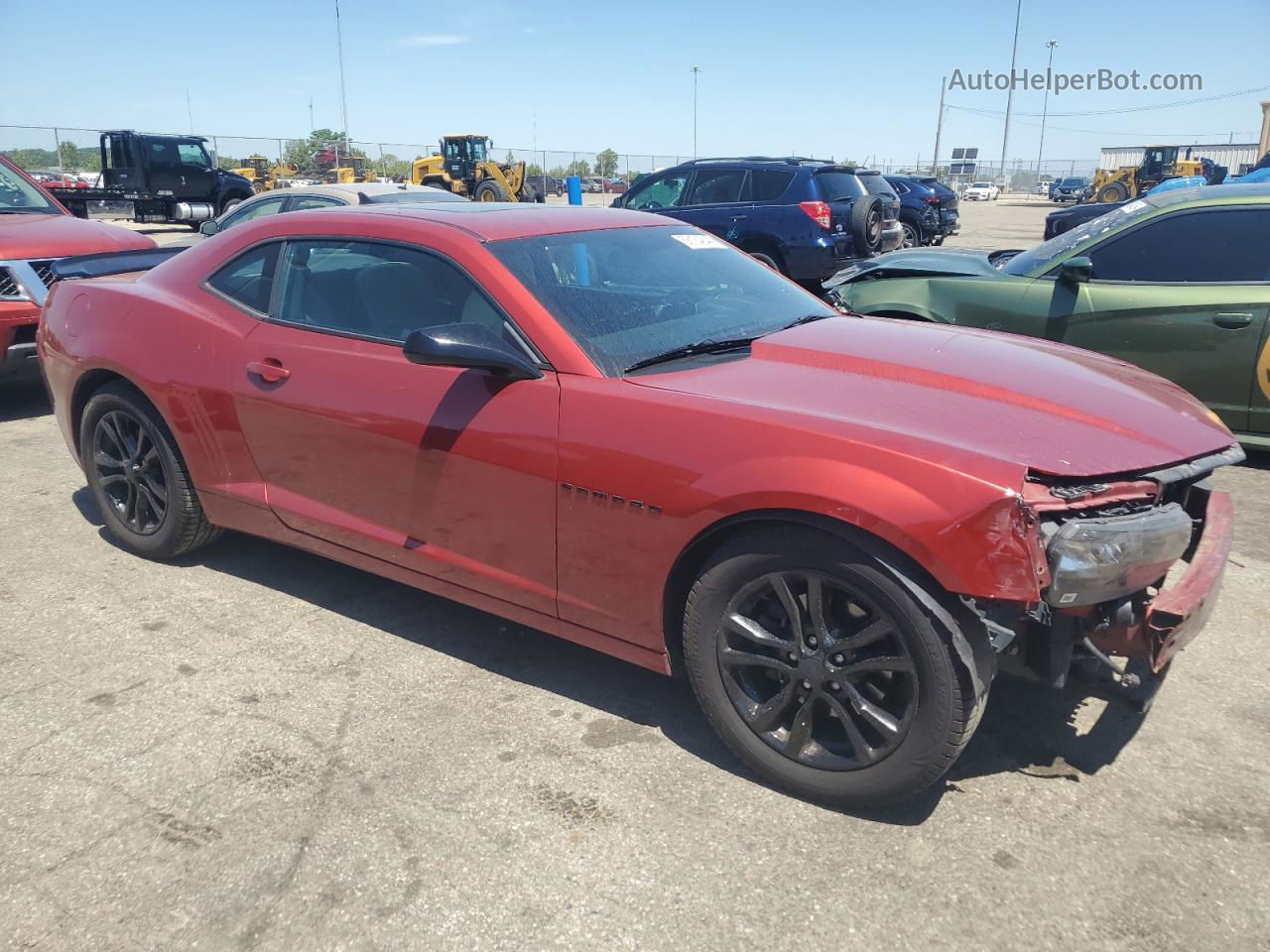 2015 Chevrolet Camaro Lt Red vin: 2G1FD1E37F9204549