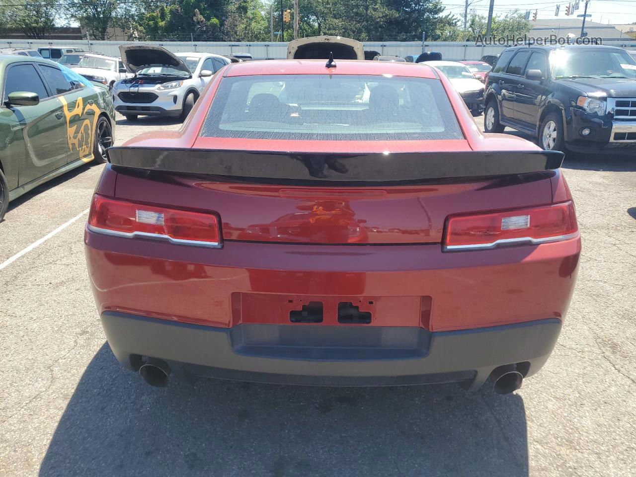 2015 Chevrolet Camaro Lt Red vin: 2G1FD1E37F9204549