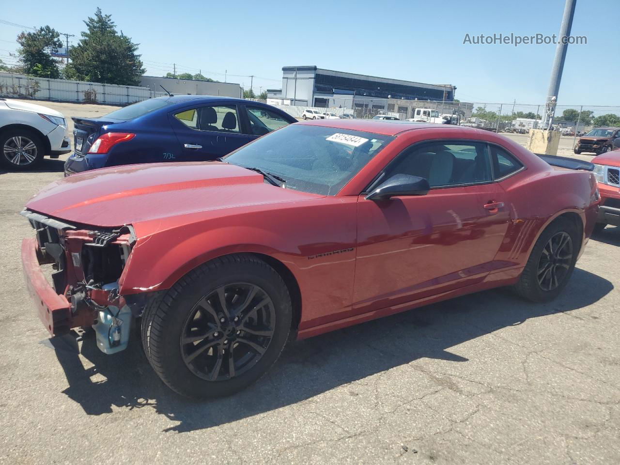 2015 Chevrolet Camaro Lt Red vin: 2G1FD1E37F9204549