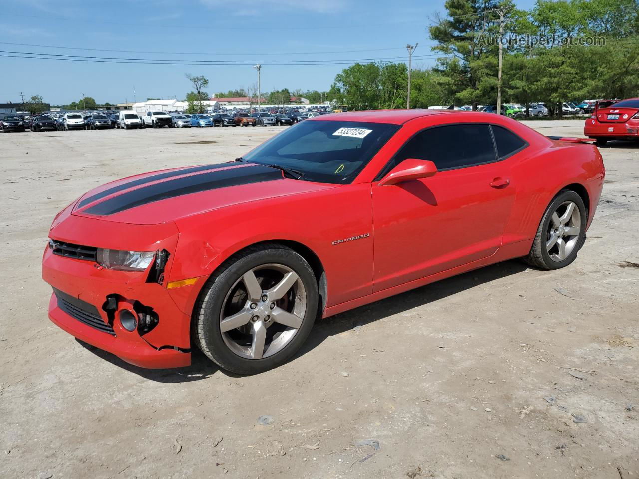 2015 Chevrolet Camaro Lt Red vin: 2G1FD1E37F9213557