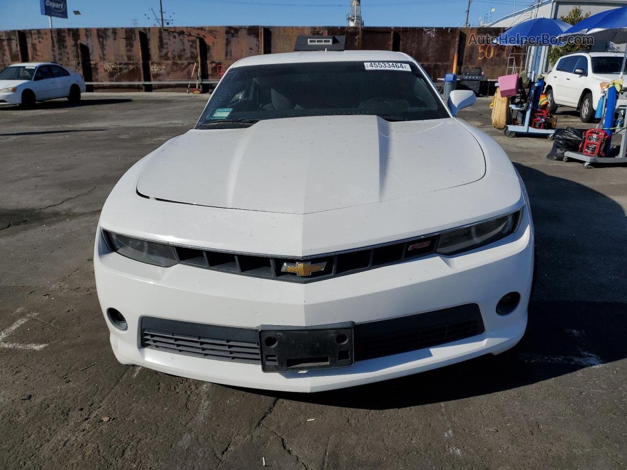 2015 Chevrolet Camaro Lt White vin: 2G1FD1E37F9224266