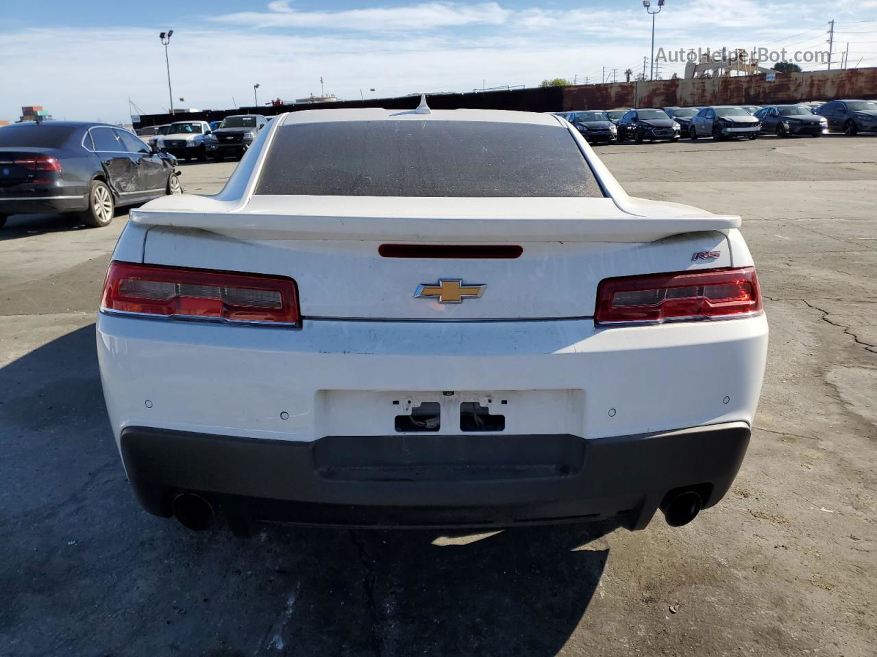 2015 Chevrolet Camaro Lt White vin: 2G1FD1E37F9224266