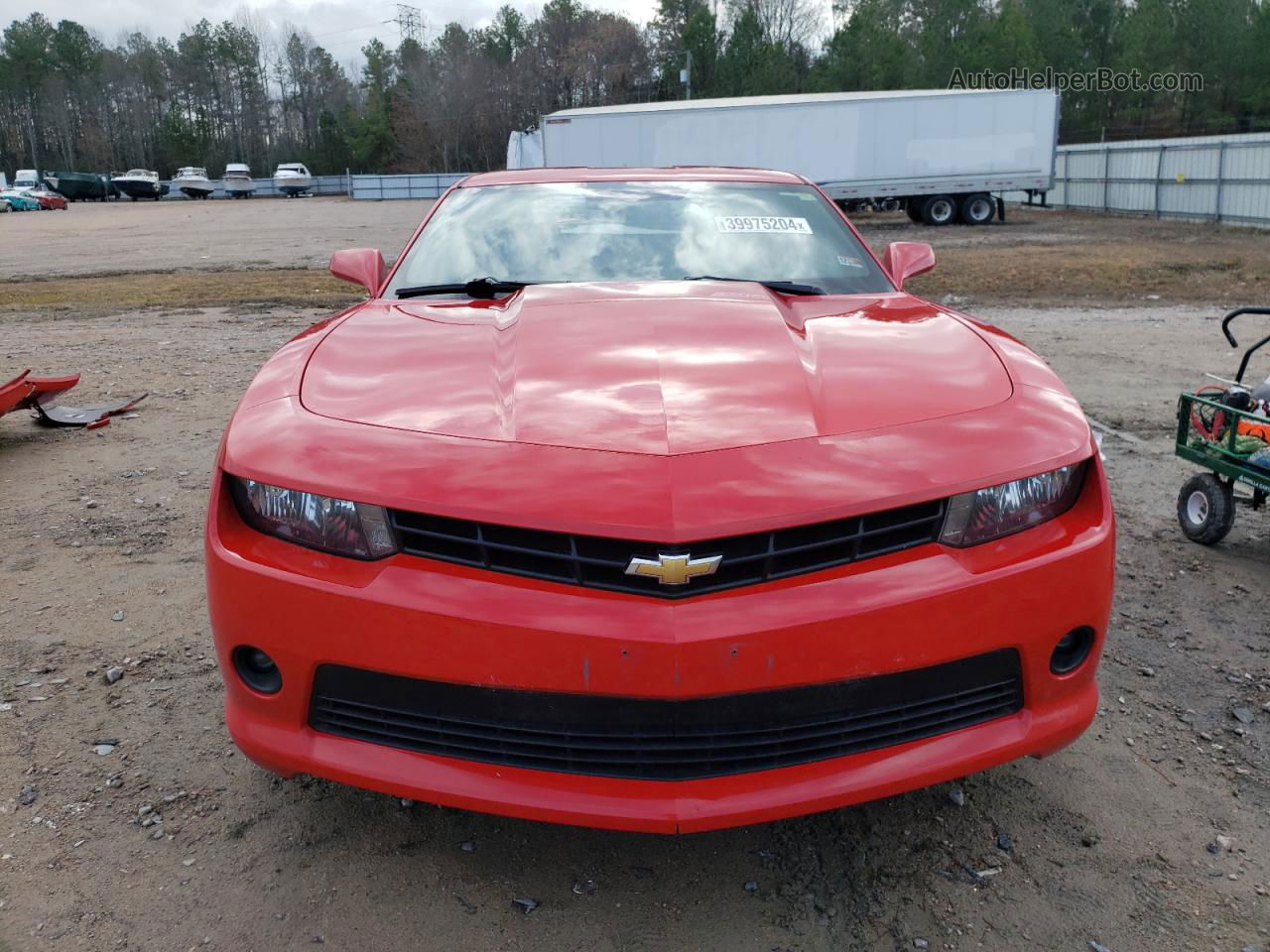 2015 Chevrolet Camaro Lt Red vin: 2G1FD1E37F9247563