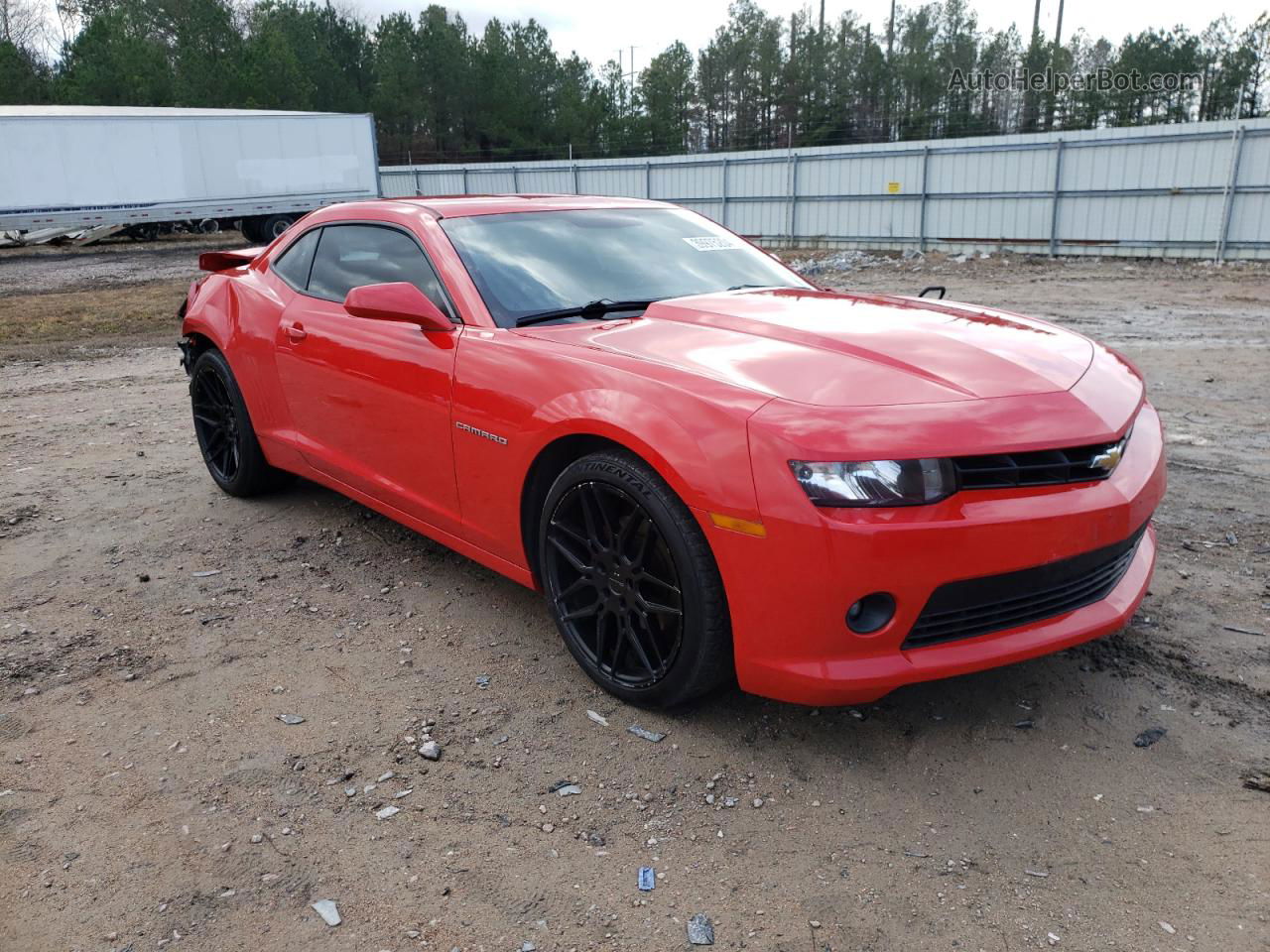 2015 Chevrolet Camaro Lt Red vin: 2G1FD1E37F9247563