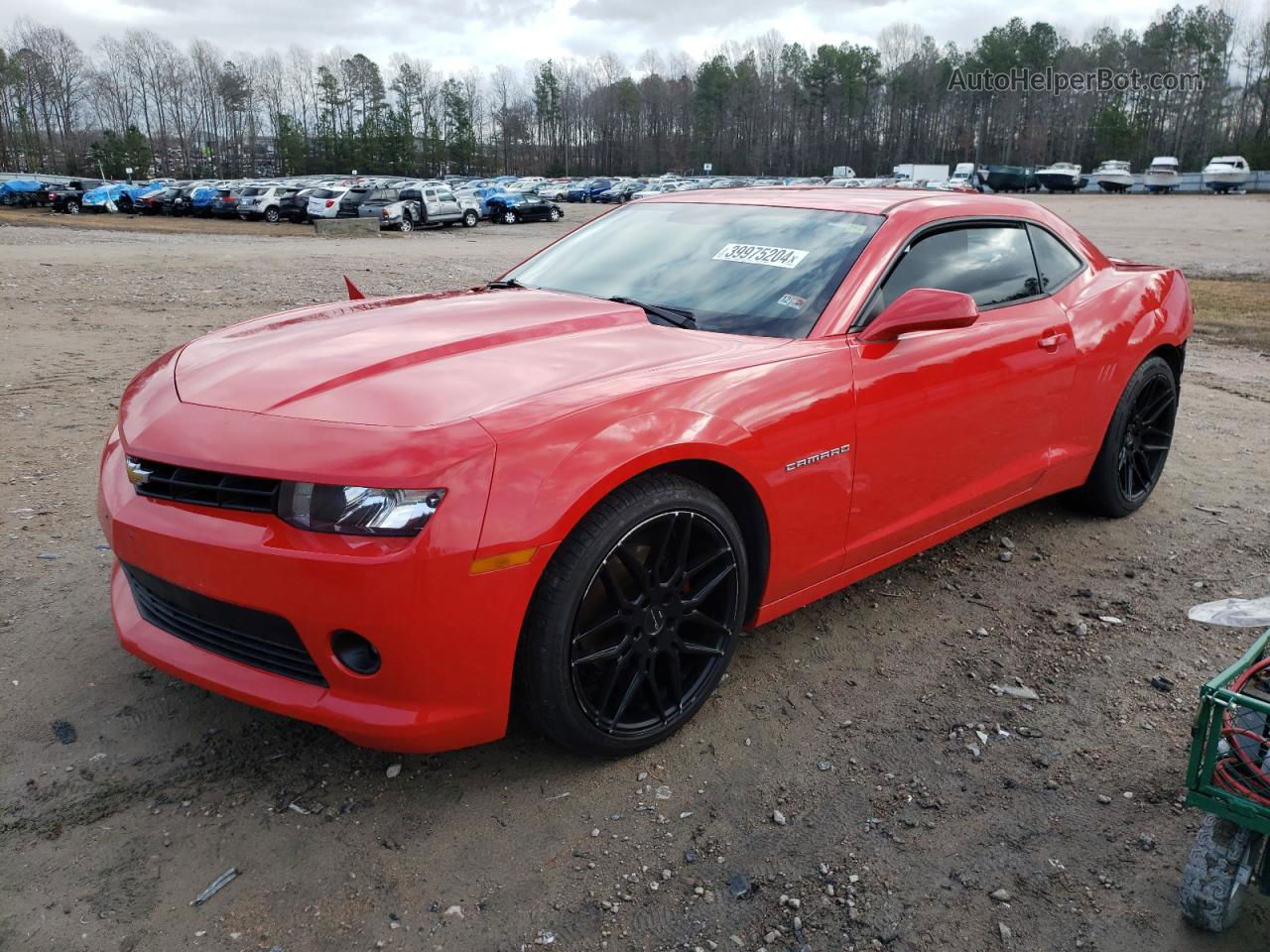 2015 Chevrolet Camaro Lt Red vin: 2G1FD1E37F9247563