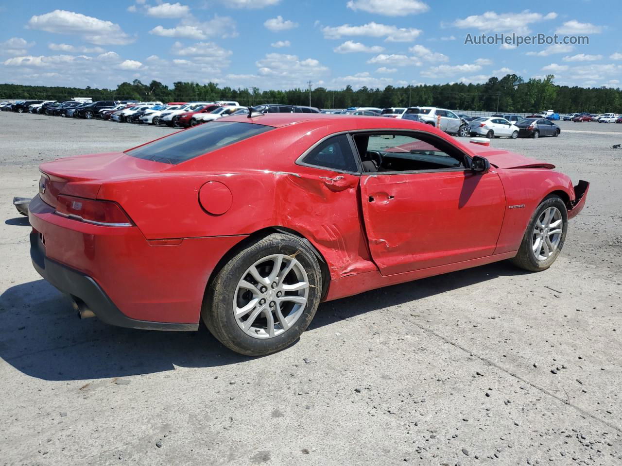 2015 Chevrolet Camaro Lt Red vin: 2G1FD1E37F9255629