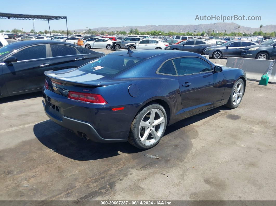 2015 Chevrolet Camaro 1lt Blue vin: 2G1FD1E37F9262466