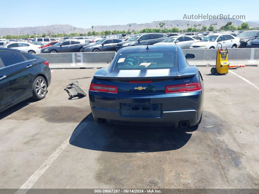 2015 Chevrolet Camaro 1lt Blue vin: 2G1FD1E37F9262466