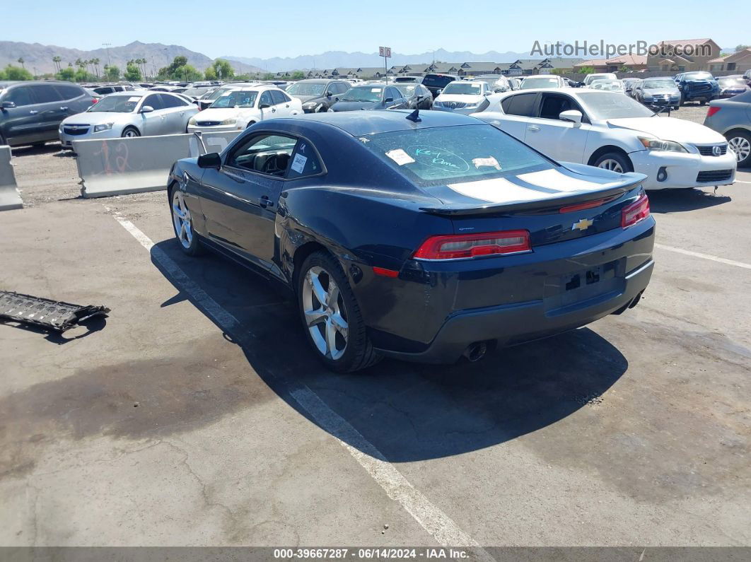 2015 Chevrolet Camaro 1lt Blue vin: 2G1FD1E37F9262466