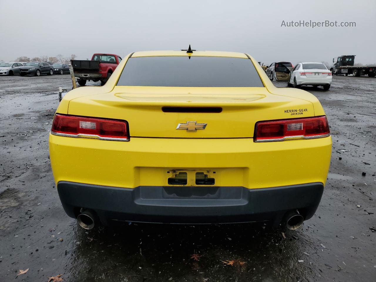2015 Chevrolet Camaro Lt Yellow vin: 2G1FD1E38F9205502