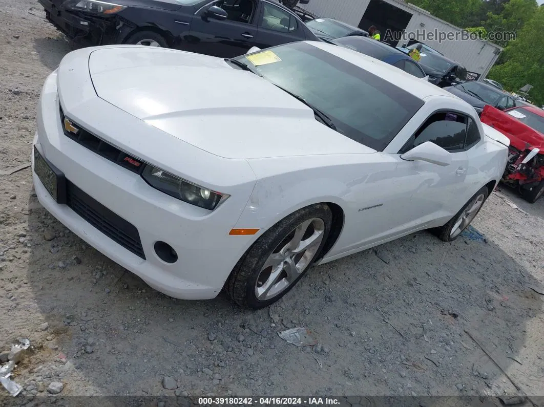 2015 Chevrolet Camaro 1lt White vin: 2G1FD1E38F9251850