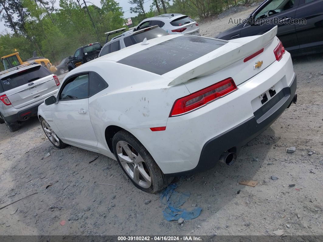 2015 Chevrolet Camaro 1lt White vin: 2G1FD1E38F9251850