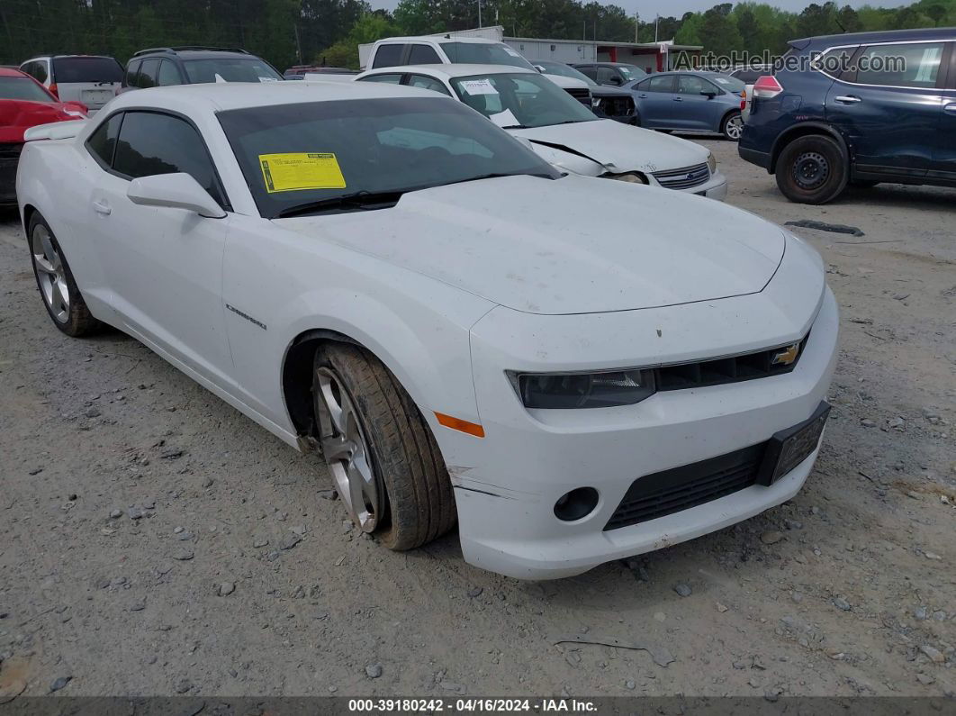 2015 Chevrolet Camaro 1lt White vin: 2G1FD1E38F9251850