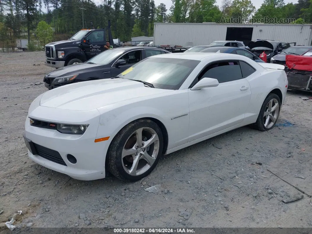 2015 Chevrolet Camaro 1lt White vin: 2G1FD1E38F9251850