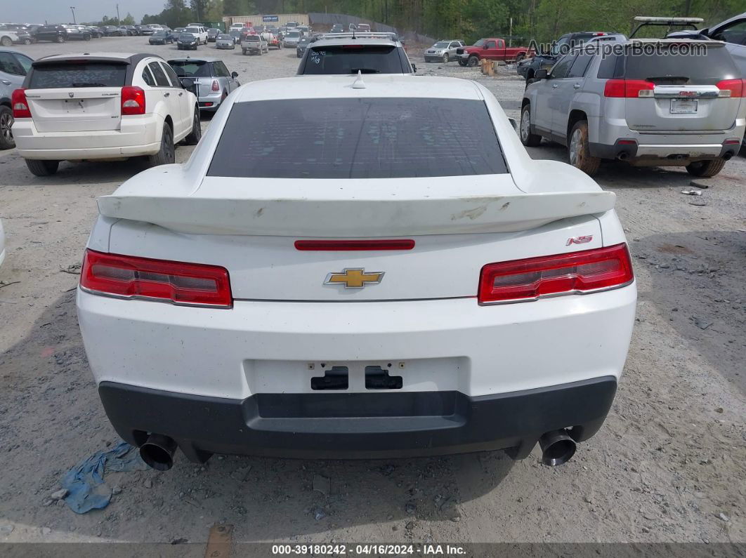 2015 Chevrolet Camaro 1lt White vin: 2G1FD1E38F9251850