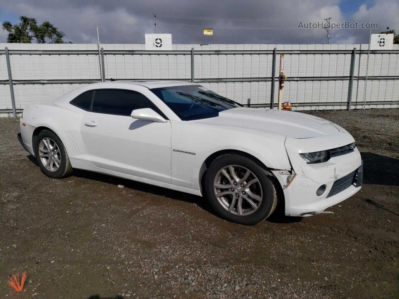 2015 Chevrolet Camaro Lt White vin: 2G1FD1E38F9263674