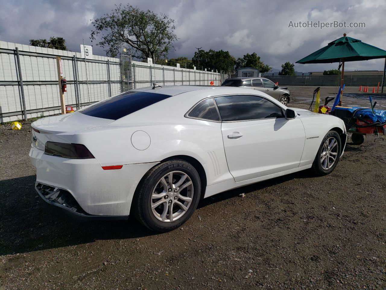 2015 Chevrolet Camaro Lt White vin: 2G1FD1E38F9263674