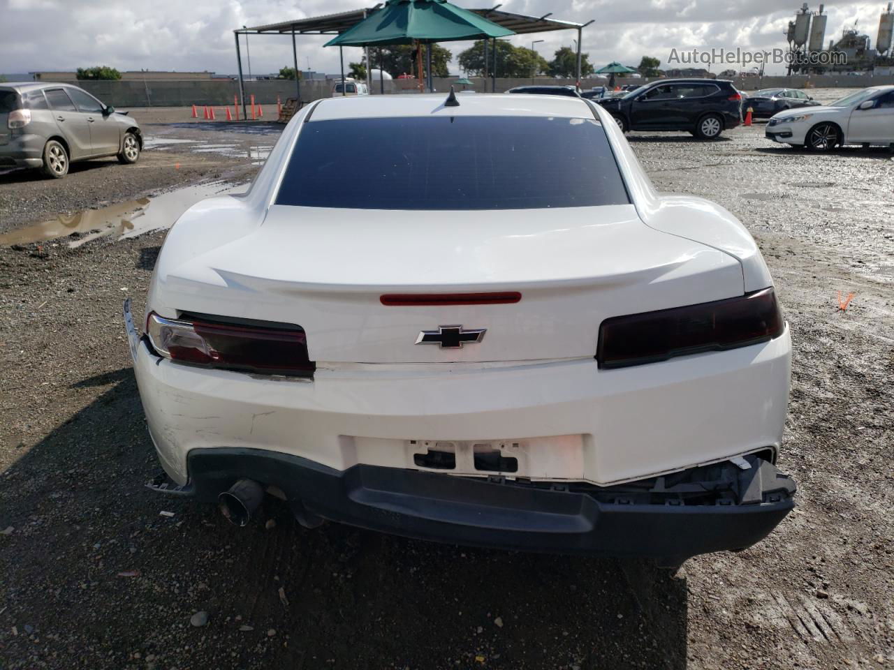 2015 Chevrolet Camaro Lt White vin: 2G1FD1E38F9263674