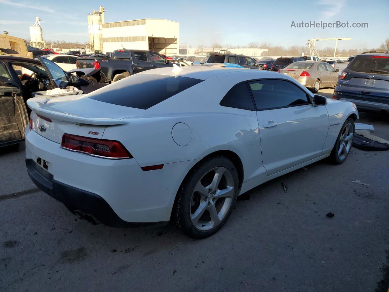 2015 Chevrolet Camaro Lt White vin: 2G1FD1E38F9268082