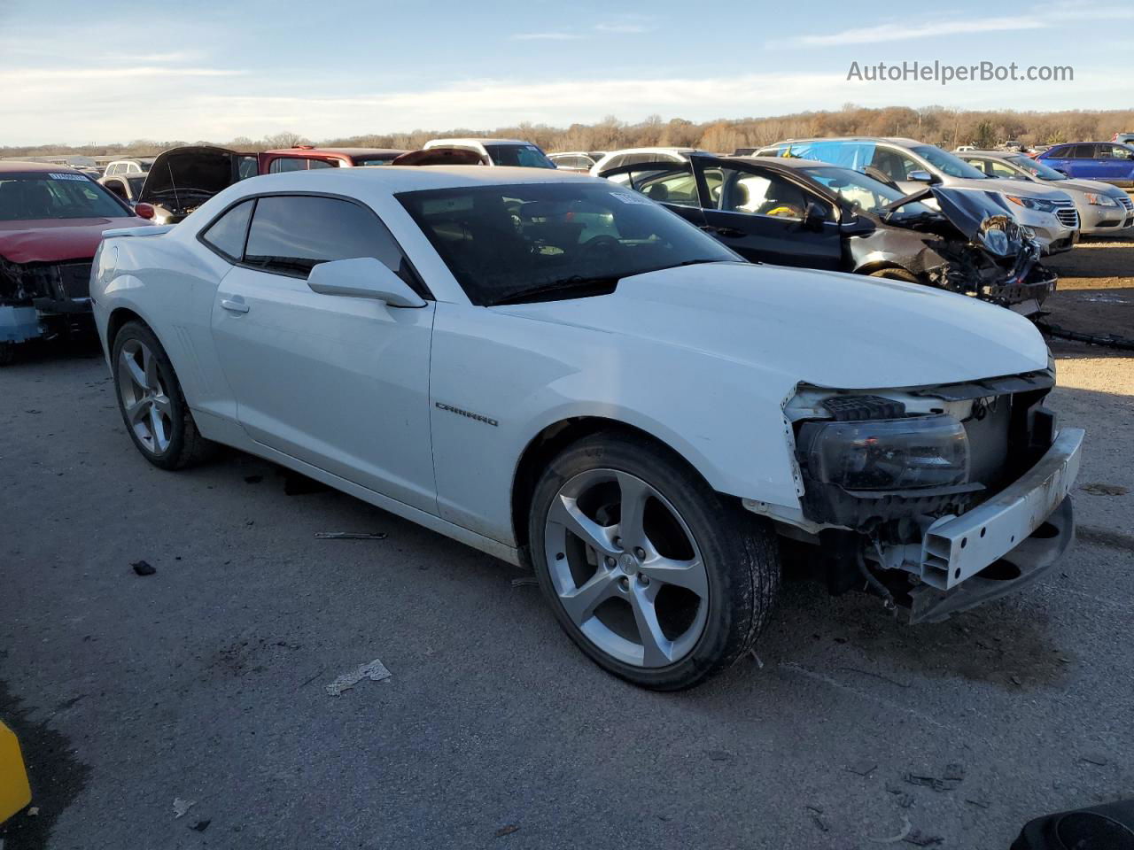 2015 Chevrolet Camaro Lt White vin: 2G1FD1E38F9268082