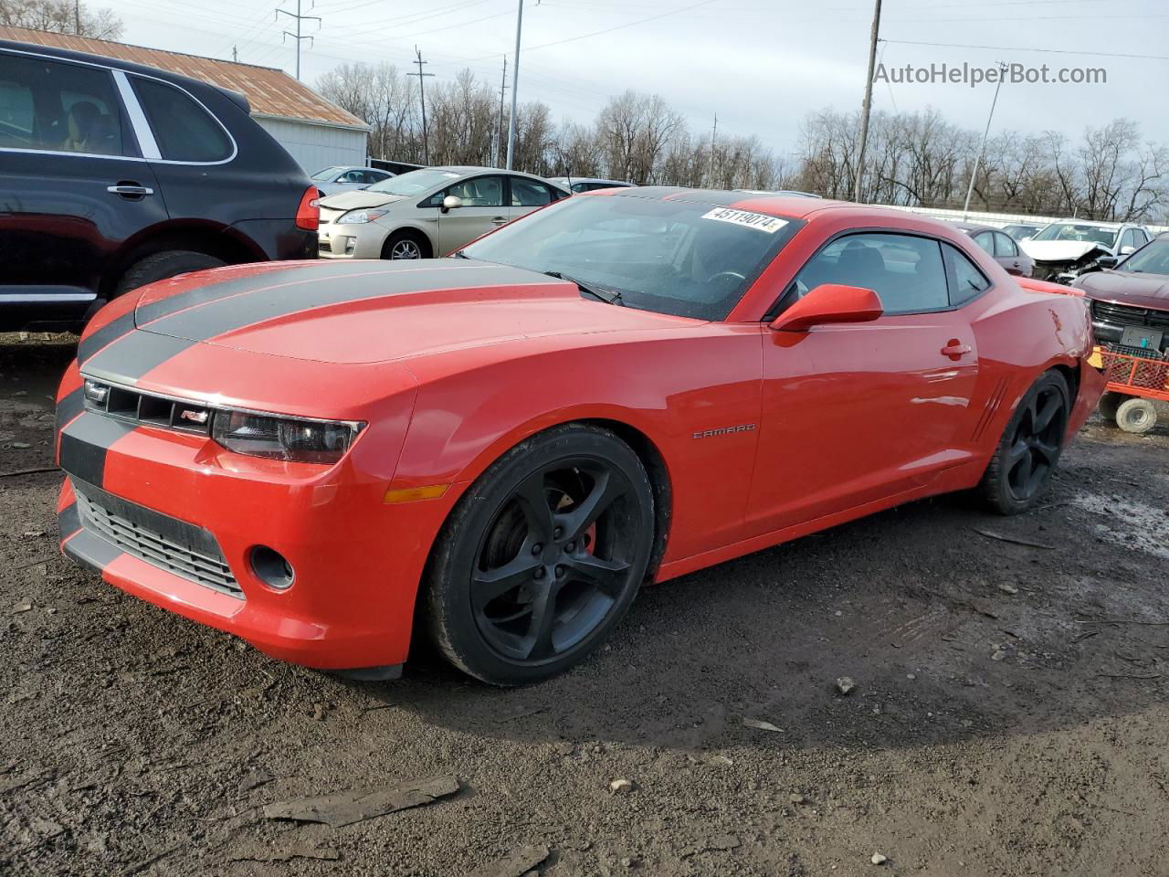 2015 Chevrolet Camaro Lt Red vin: 2G1FD1E3XF9229090