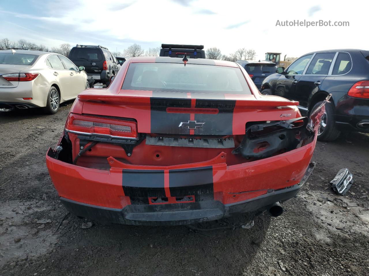 2015 Chevrolet Camaro Lt Red vin: 2G1FD1E3XF9229090