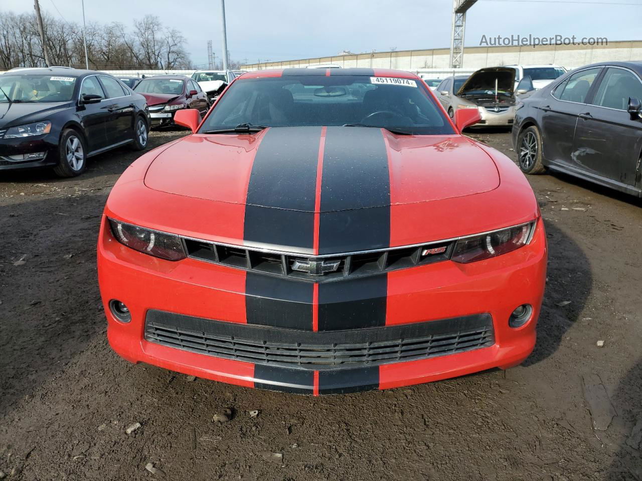 2015 Chevrolet Camaro Lt Red vin: 2G1FD1E3XF9229090