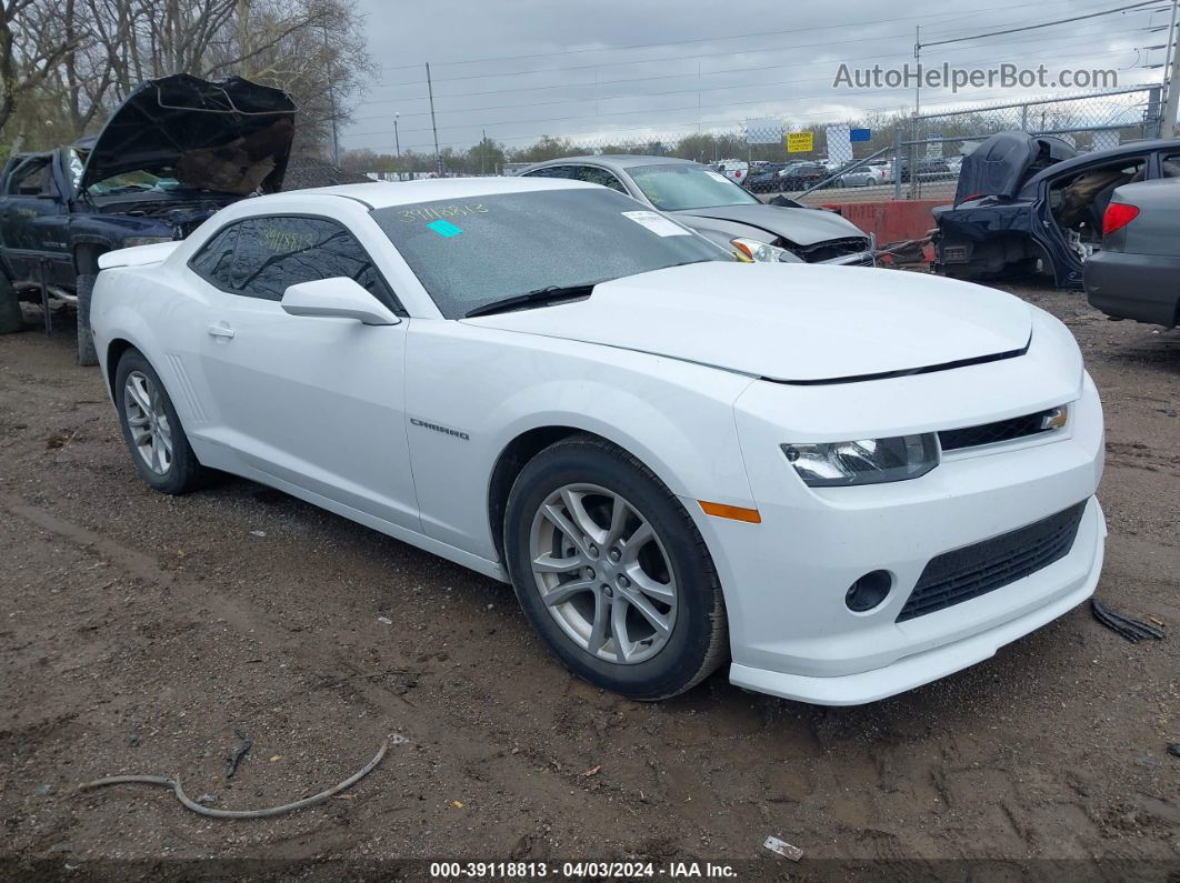 2015 Chevrolet Camaro 1lt White vin: 2G1FD1E3XF9236119