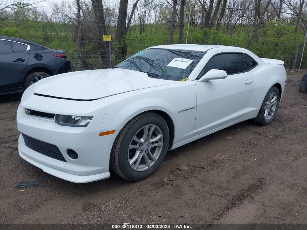 2015 Chevrolet Camaro 1lt White vin: 2G1FD1E3XF9236119