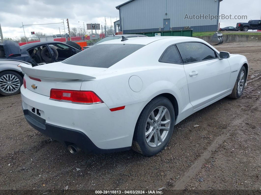 2015 Chevrolet Camaro 1lt White vin: 2G1FD1E3XF9236119