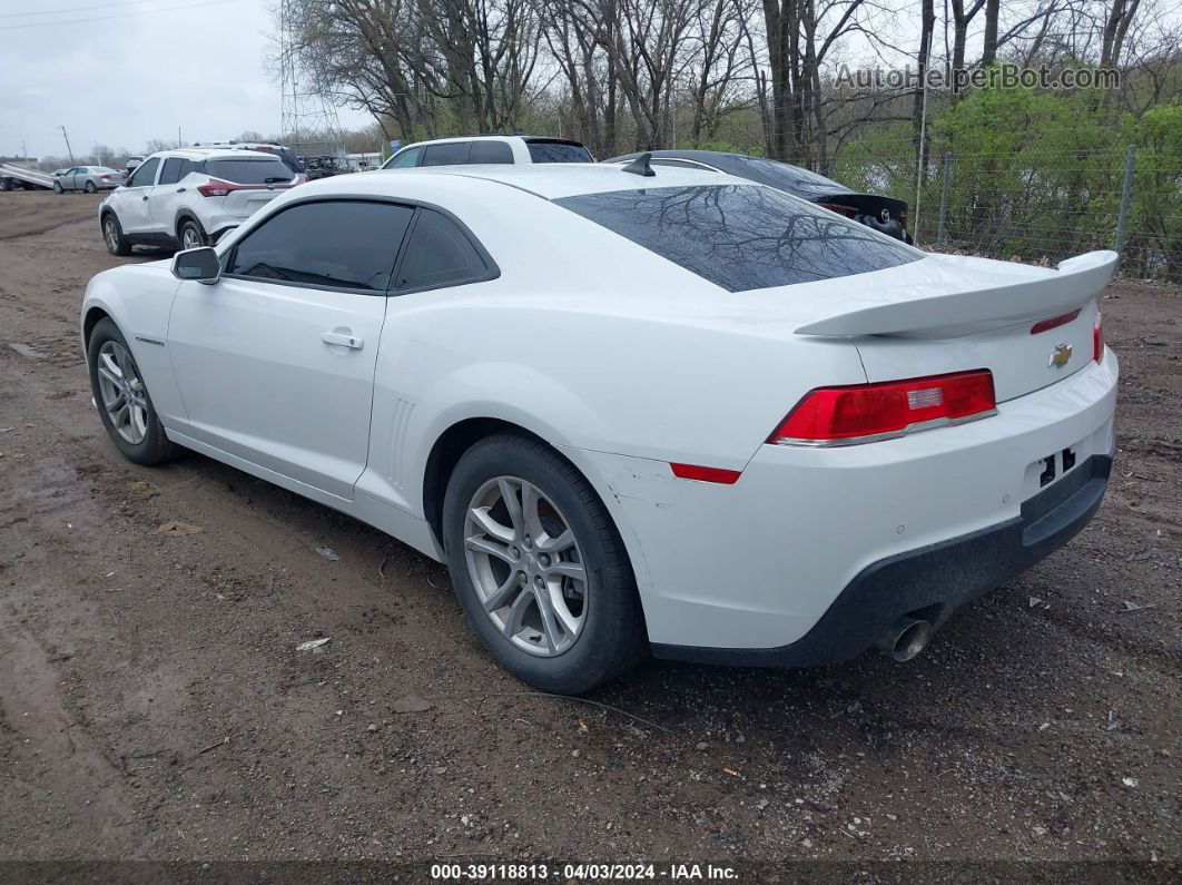 2015 Chevrolet Camaro 1lt White vin: 2G1FD1E3XF9236119