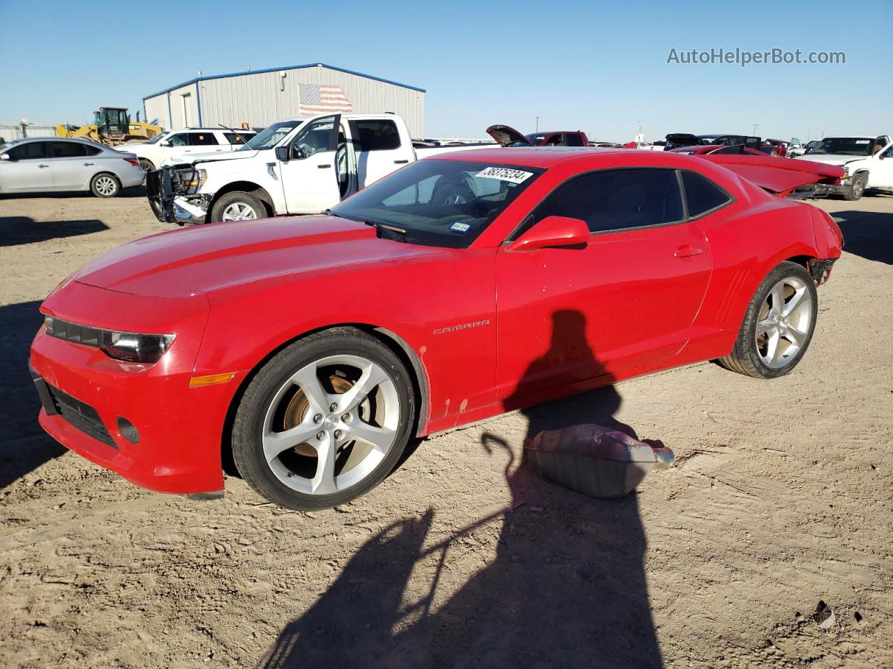 2015 Chevrolet Camaro Lt Red vin: 2G1FD1E3XF9240106