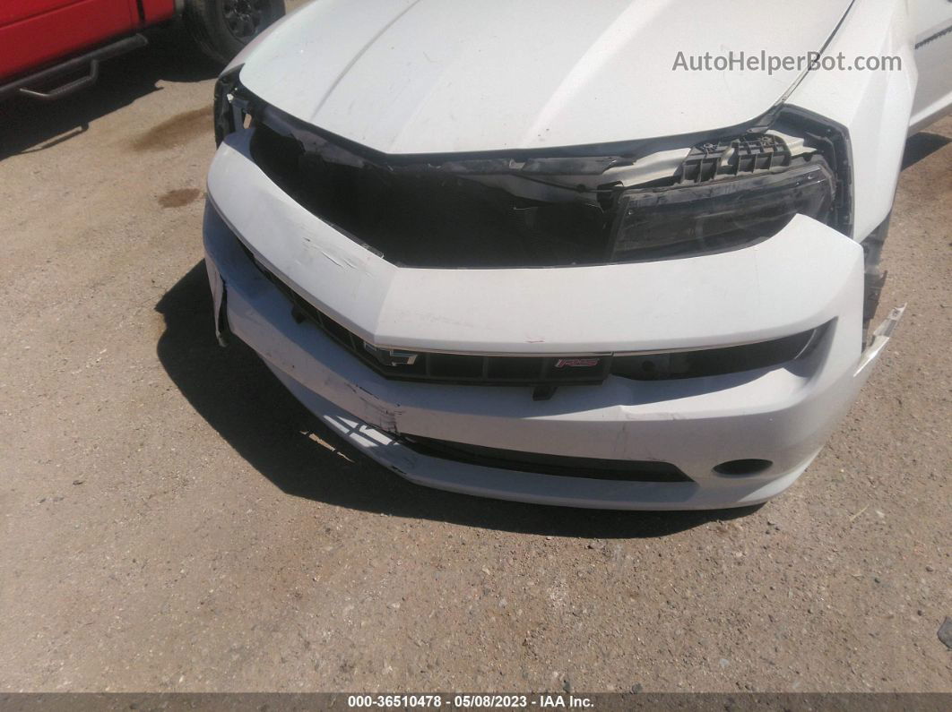 2015 Chevrolet Camaro Lt White vin: 2G1FD3D30F9187946