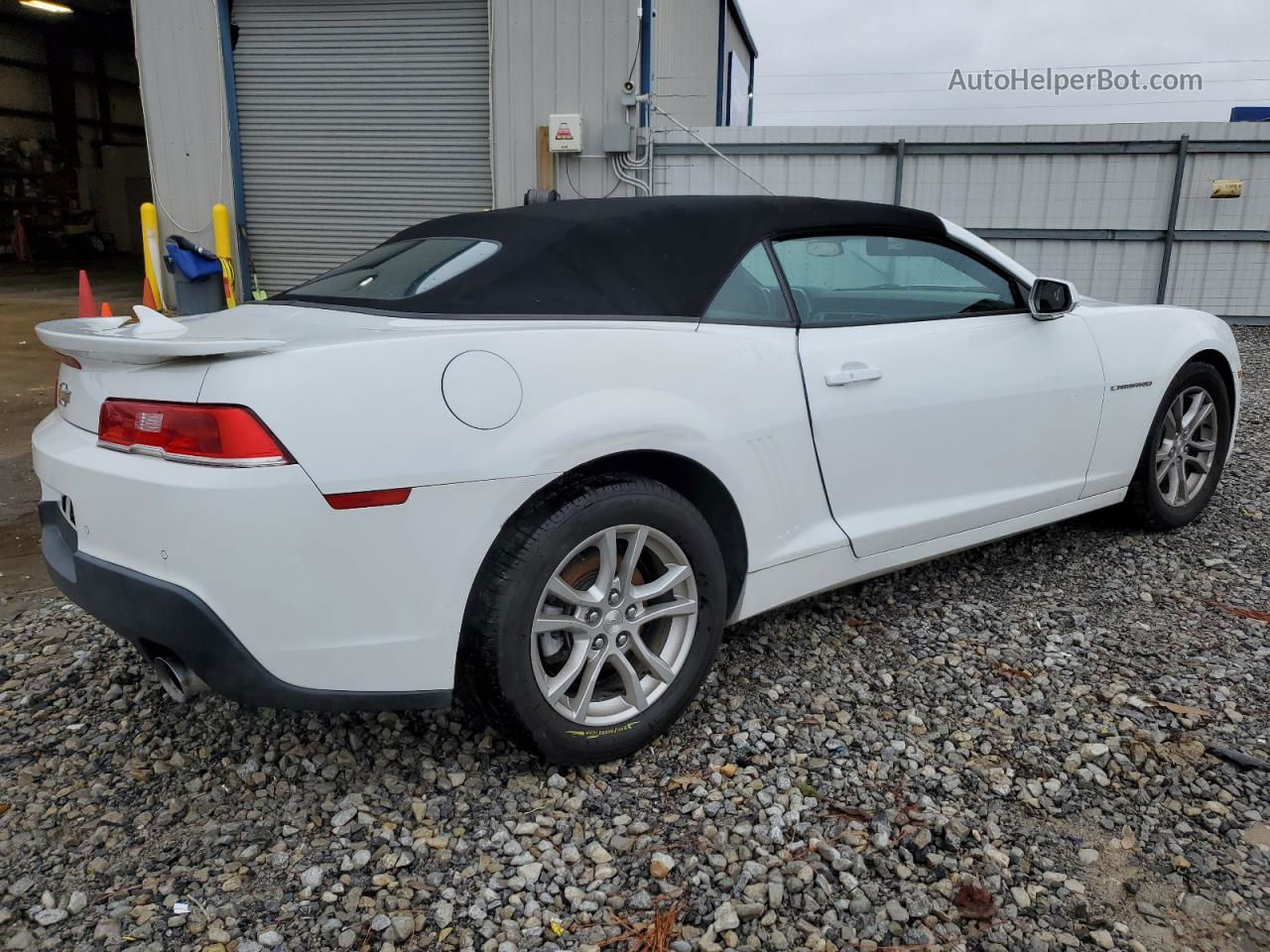 2015 Chevrolet Camaro Lt White vin: 2G1FD3D30F9188465