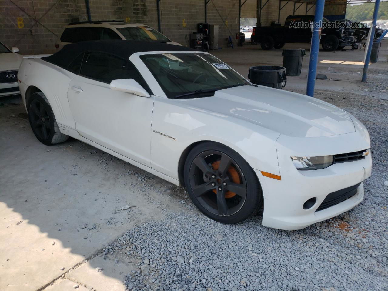 2015 Chevrolet Camaro Lt White vin: 2G1FD3D30F9267229