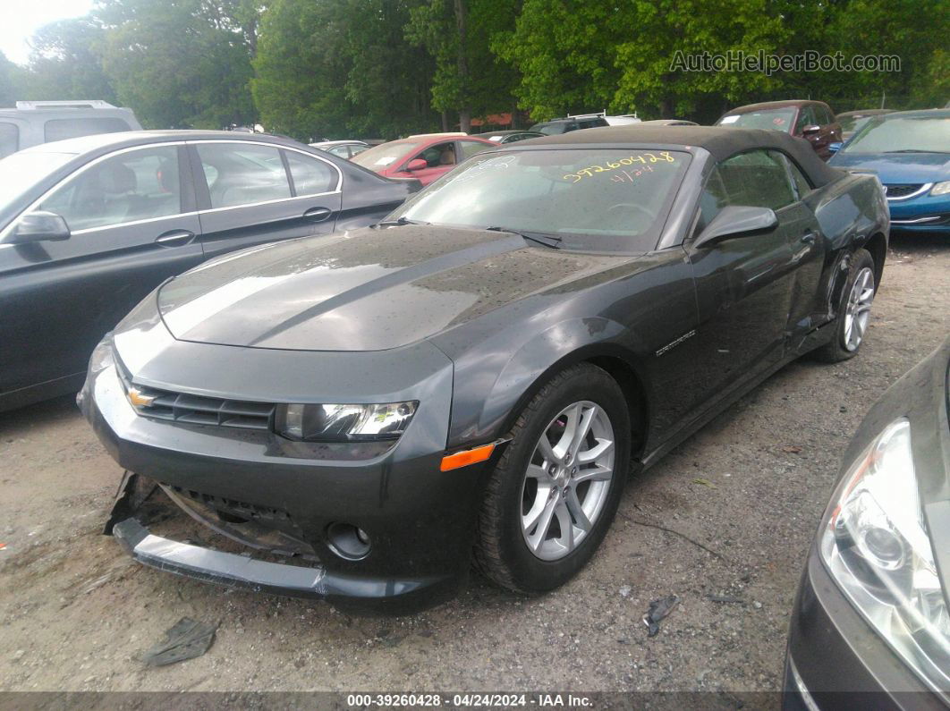 2015 Chevrolet Camaro 1lt Gray vin: 2G1FD3D31F9277462