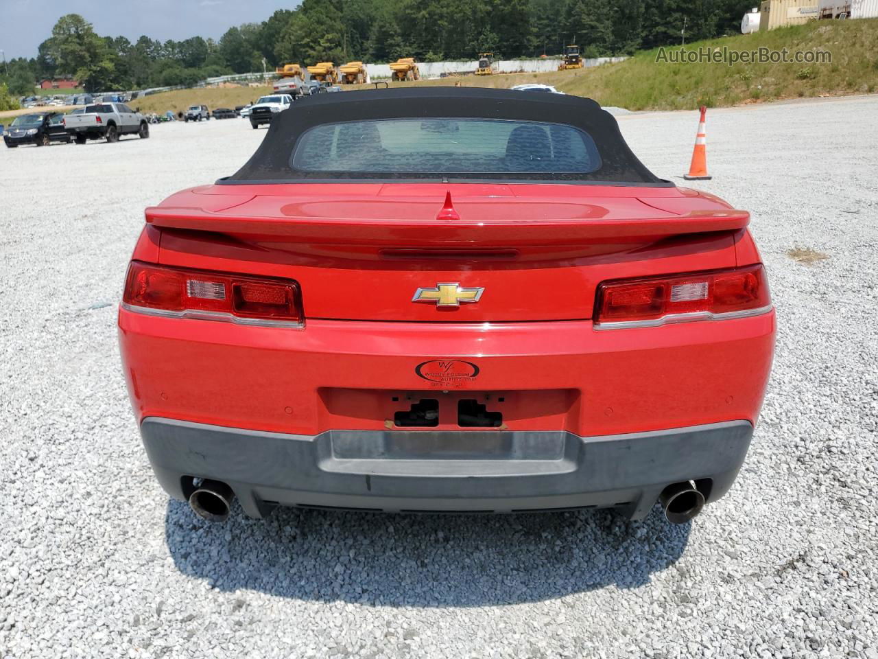 2015 Chevrolet Camaro Lt Red vin: 2G1FD3D32F9178388