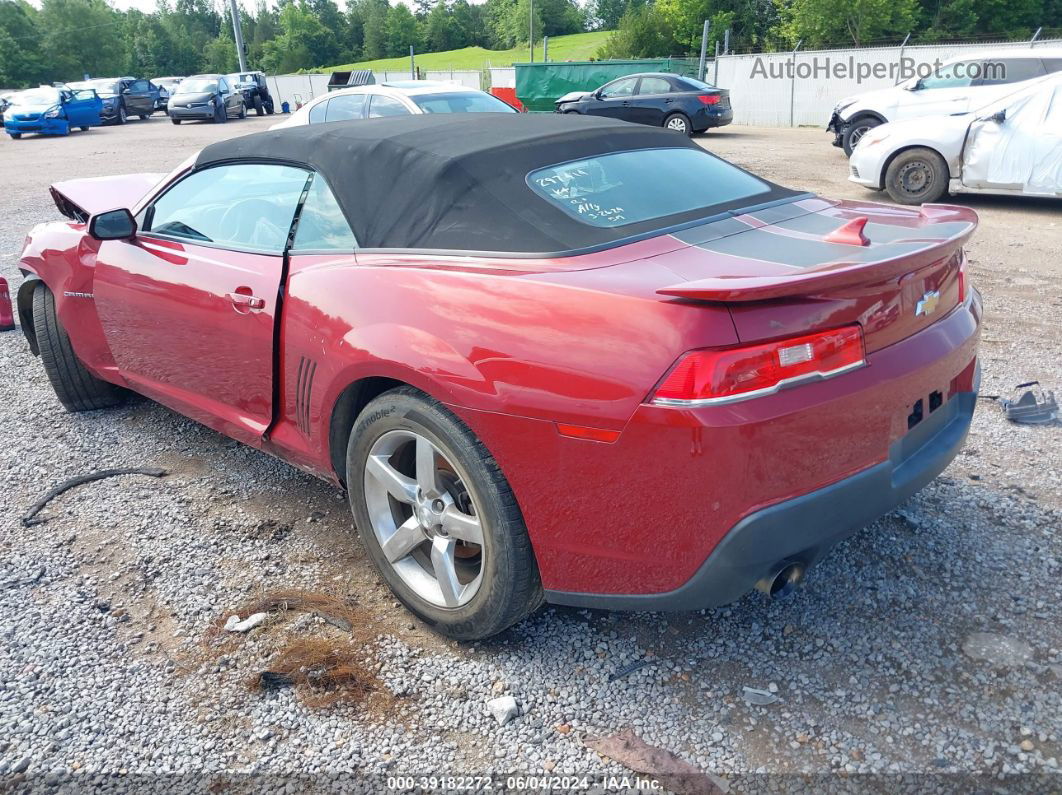 2015 Chevrolet Camaro 1lt Red vin: 2G1FD3D32F9297414