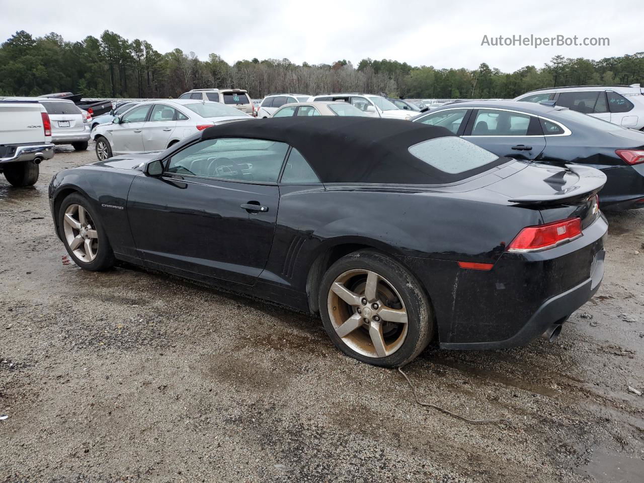 2015 Chevrolet Camaro Lt Black vin: 2G1FD3D33F9143326