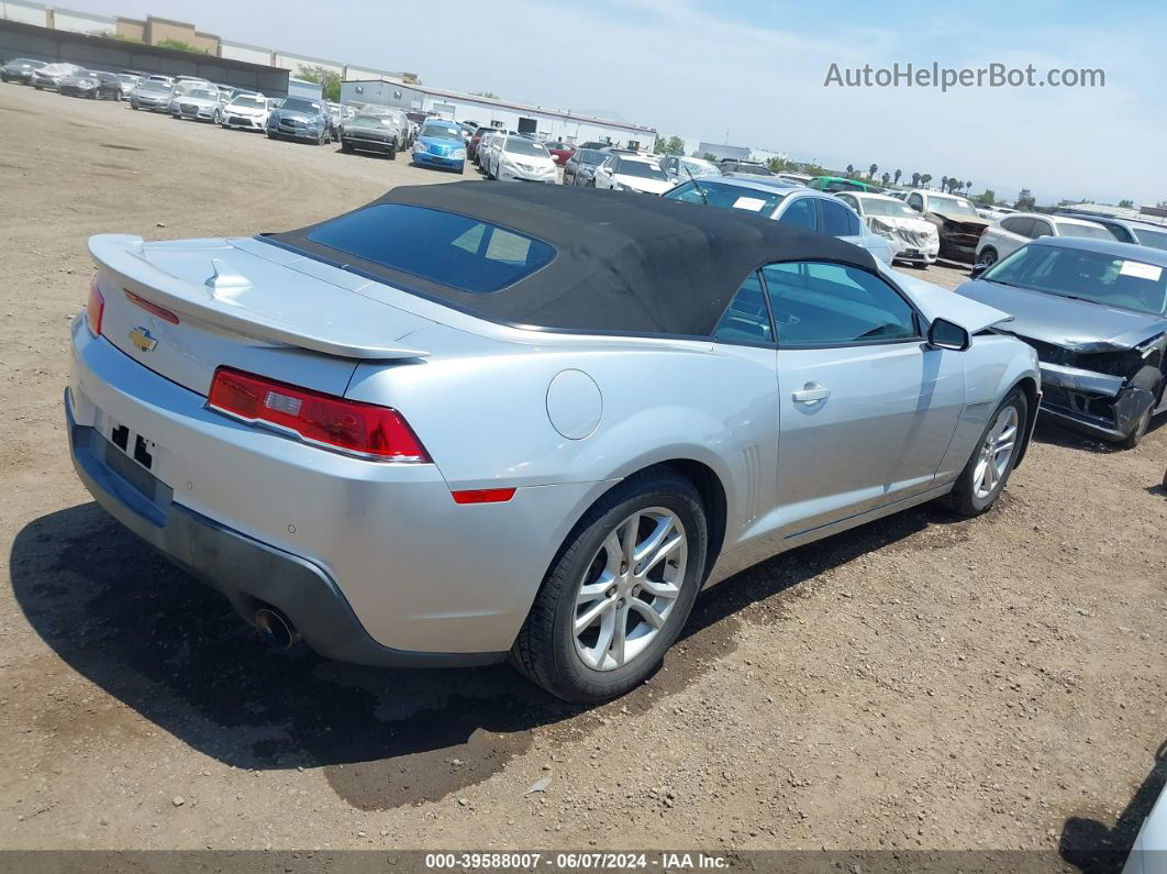 2015 Chevrolet Camaro 1lt Silver vin: 2G1FD3D34F9275138