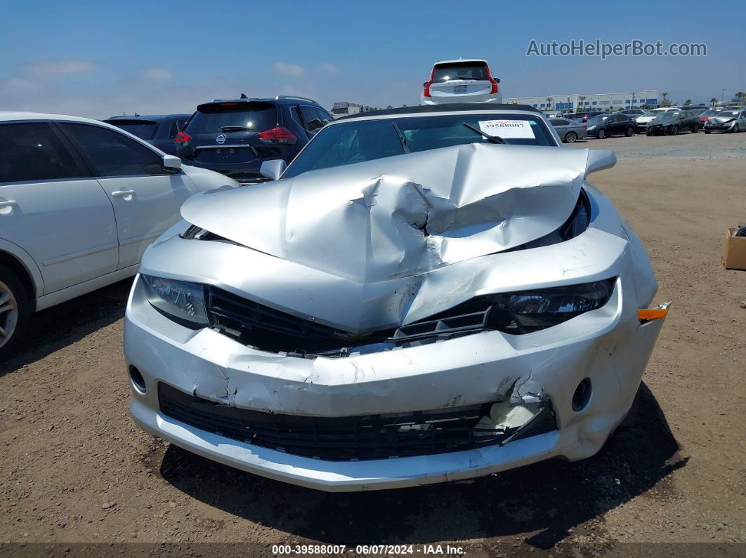 2015 Chevrolet Camaro 1lt Silver vin: 2G1FD3D34F9275138