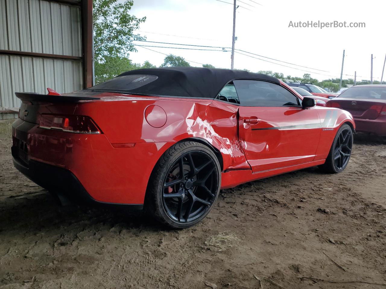 2015 Chevrolet Camaro Lt Red vin: 2G1FD3D34F9287919