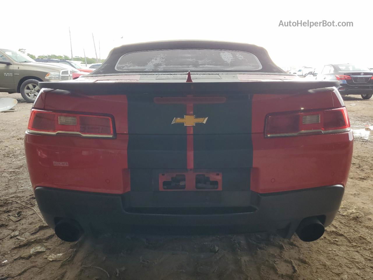 2015 Chevrolet Camaro Lt Red vin: 2G1FD3D34F9287919